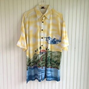 Vintage Margaritaville Y2K 1999 Tropical Shirt Men Size Extra Large XL Hawaiian
